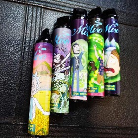 5.5ml 2000 Puff Flavored Vape Pen Miso 2020 Disposable Vape Pen Rick and Morty Stickers Custom Disposable Electronic Cigarette Vape
