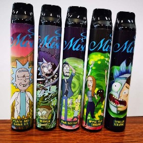 Custom Disposable Electronic Cigarette Vape Kit Miso 2020 Disposable Vape with Rick and Morty Stickers Vs Puff Bar Puff Plus Bang XXL Kangvape 2200 Puffs Disposable