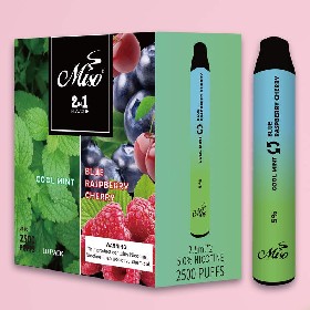 Wholesale Disposable Vape Pen Miso 2 in 1 Disposable Vape Dual Flavors Vape Kits VS Puff Dual Flavor Bang Dual Flavor Ezzy 2-in-1 Disposable Nicotine Vape