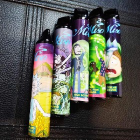 5.5ml 2000 Puff Flavored Vape Pen Miso 2020 Disposable Vape Pen Rick and Morty Stickers Custom Disposable Electronic Cigarette Vape