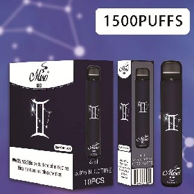 New Disposable Vape Pen Miso PRO Disposable Vape 4ml 1500 Puffs with 12 Different Constellation Stickers Flavored Vape Pen VS Puff Bar Puff Plus Disposable