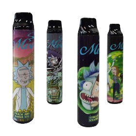 2021 Newest Disposable E Cigarettes Miso 2020 Rick N Morty Disposable Vape Pen 5.5 ml 2000 Puffs Nicotine Vape VS Puff Bar Puff Plus Puff XXL Disposable Vape